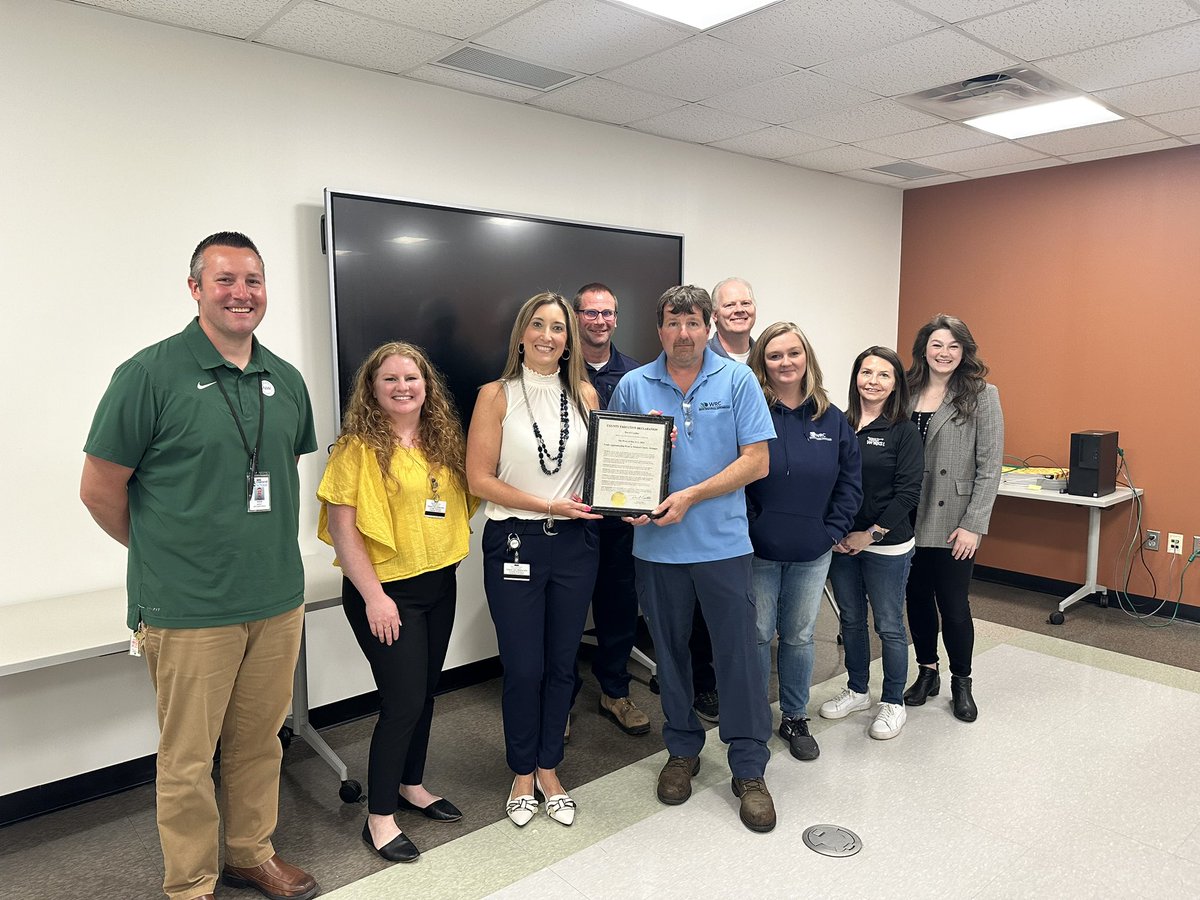 #OaklandCounty Michigan Works! is thrilled to be at the Water Resources Commissioner today for the start of the first-ever National Youth Apprenticeship Week. In celebration, we're presenting a proclamation on behalf of @OakGov County Executive Dave Coulter declaring it #YAW2024.
