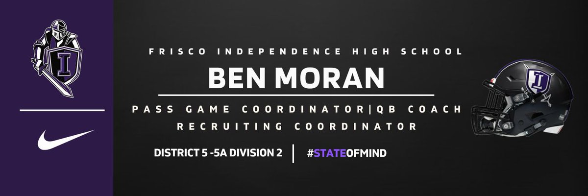 Thanks for the new banner @CoachKWhite , it looks awesome! #StateOfMind⚔️