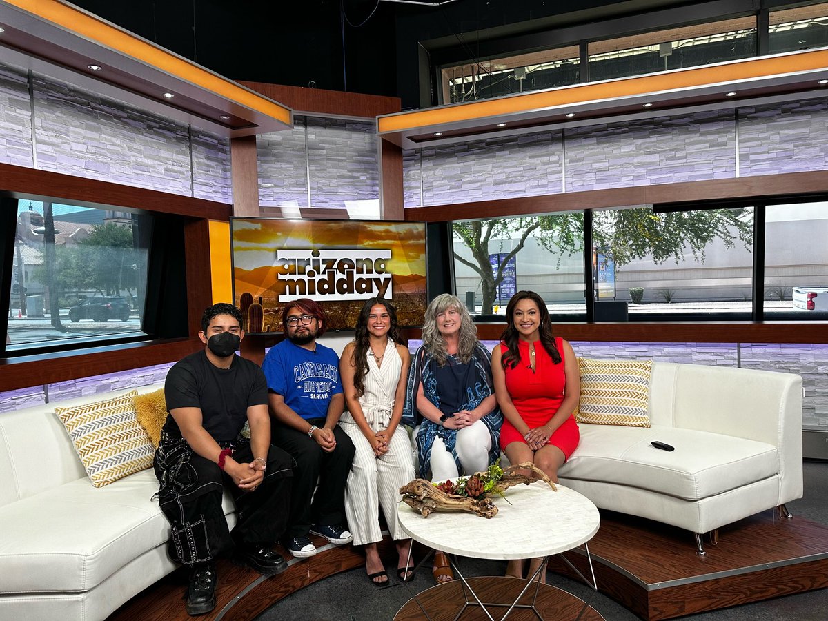 We’re looking forward to celebrating these amazing students on Wednesday! It was great to meet them for our #Arizonamidday appearance last week! 🙌✨ 

#StandforChildren #Arizona #LatinoStudentSuccess