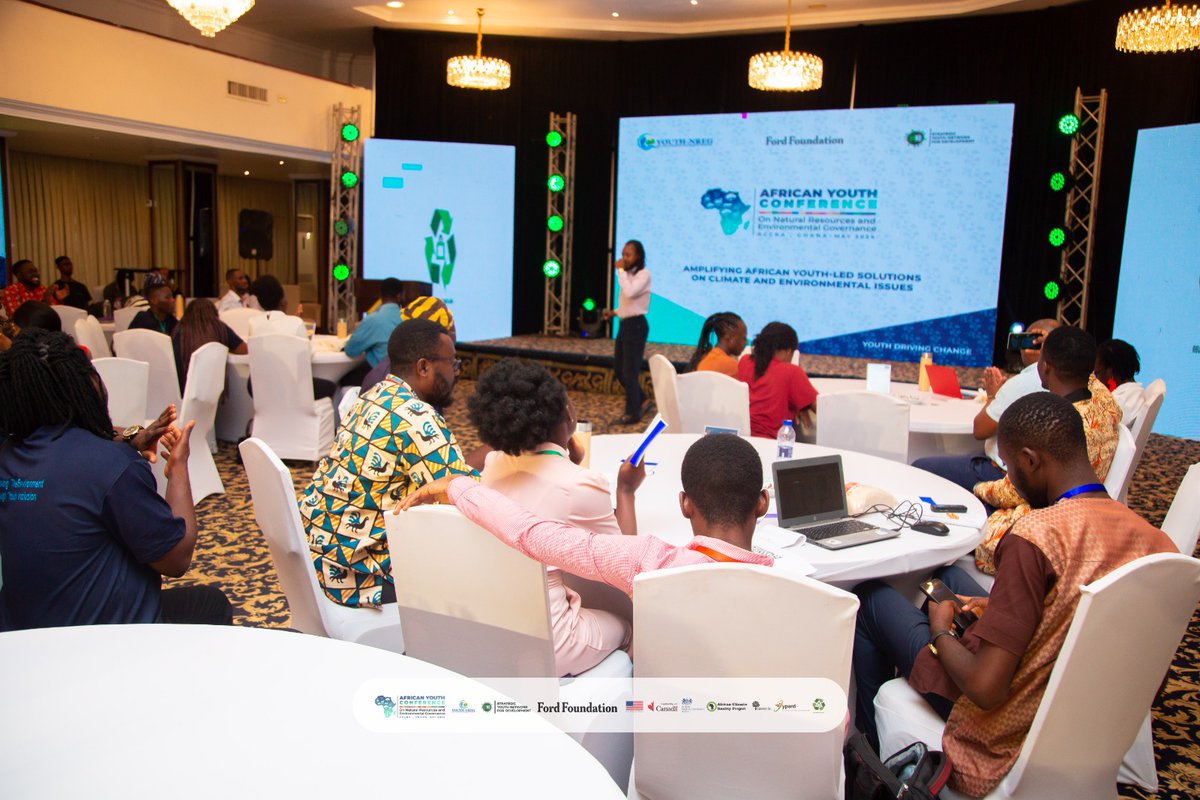 YouthNREGGh's tweet photo. Highlights from the punchy and deep-thinking spoken word performance by @_KooKumi at #AYC2024, addressing critical socio-political and contemporary cultural issues.
#AYC2024
#WeAreShifting https://t.co/bgwKwEjAMI