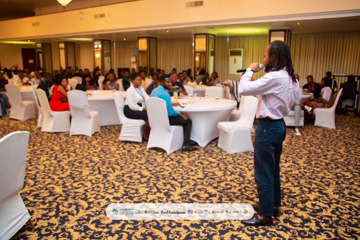 YouthNREGGh's tweet photo. Highlights from the punchy and deep-thinking spoken word performance by @_KooKumi at #AYC2024, addressing critical socio-political and contemporary cultural issues.
#AYC2024
#WeAreShifting https://t.co/bgwKwEjAMI