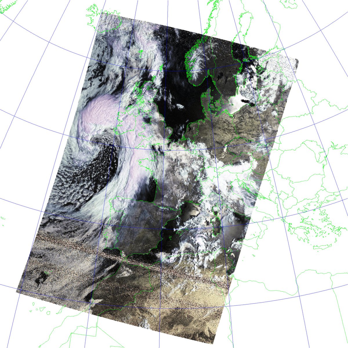 On this day in 1998, NOAA-15 was launched. While initially planned to last for only 2 years, most instruments are still perfectly operational to this day! And here's an image from its APT downlink - just as perfectly functional received this morning.