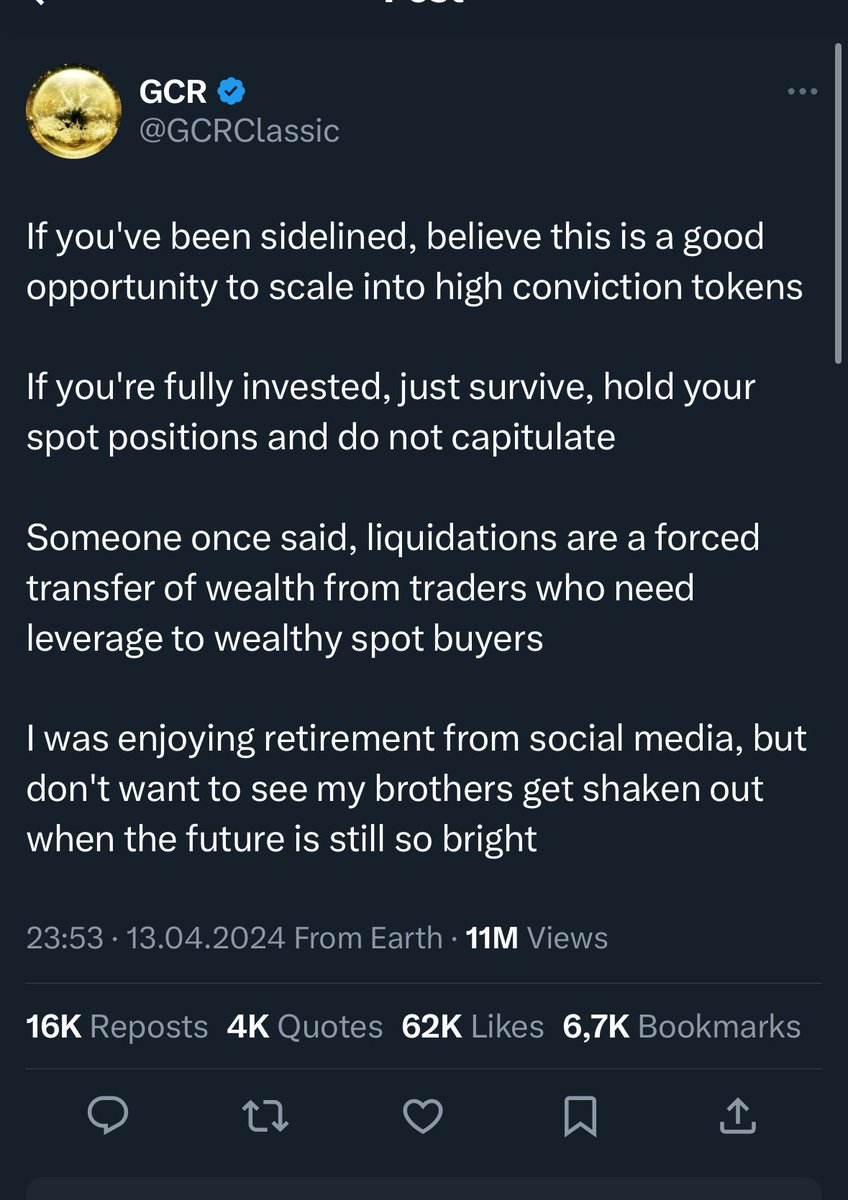 It is fascinating to see how a few simple tweets can change the entire  community sentiment. Love to see that legends @GCRClassic and  @TheRoaringKitty are back and the vibes they are bringing