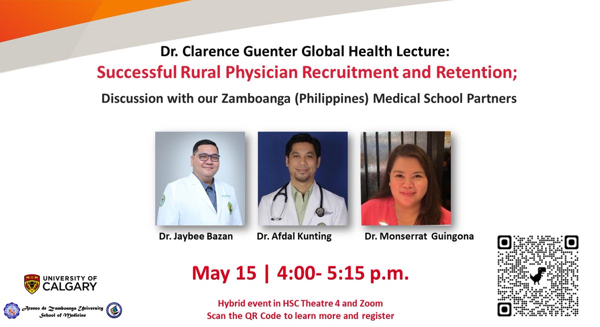 On May 15th, join faculty members from global partner @AdZUOfficial's School of Medicine to learn how they became world leaders in Socially Accountable Health Education and Community Engagement. Register here👉 events.ucalgary.ca/cumming/commun…
