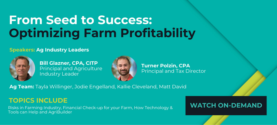 In this webinar, Bill Glazner and Turner Polzin discuss the challenges facing today's farmers, and tools to make your life easier and your farm more profitable. >> hubs.la/Q02w_gDW0 #farming #agriculture #profitability #webinar