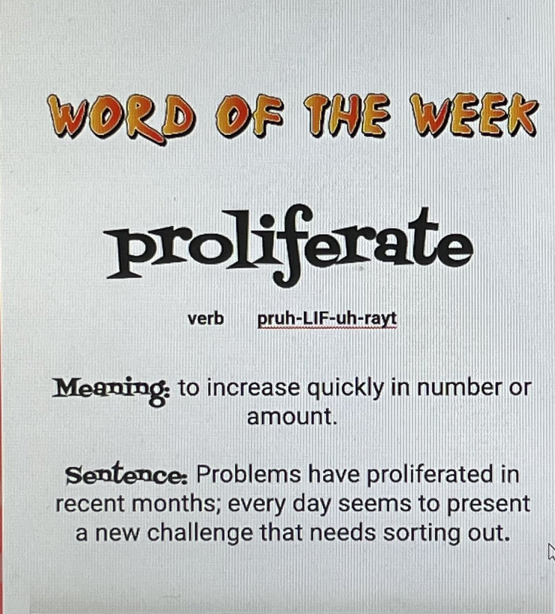 EHSMediaCtr's tweet photo. #wordoftheweek https://t.co/QZ9oDfkczl