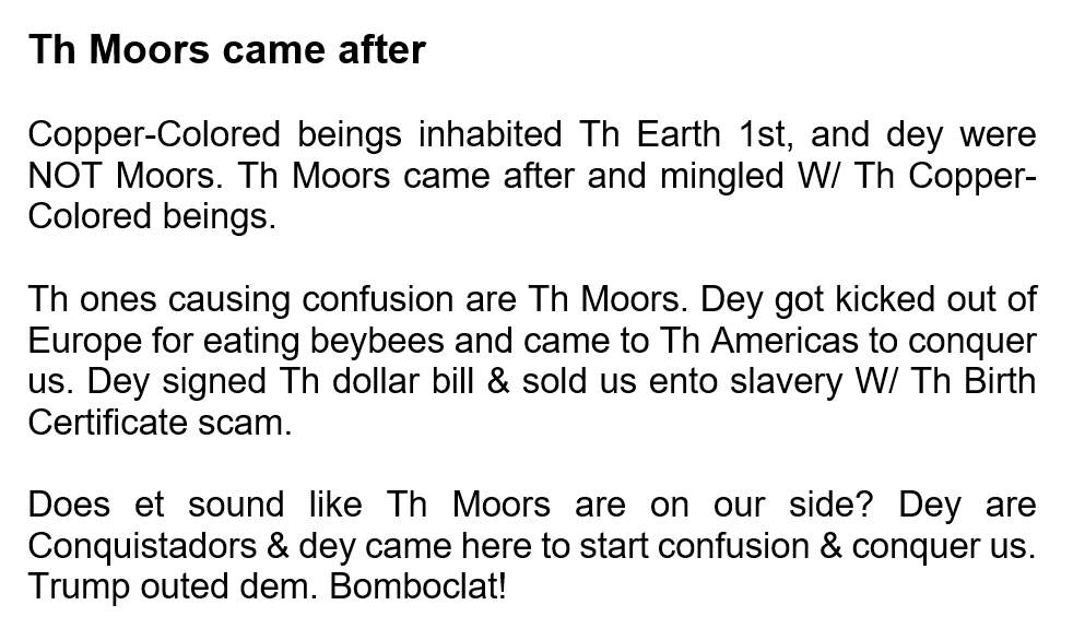 Th Moors came after...