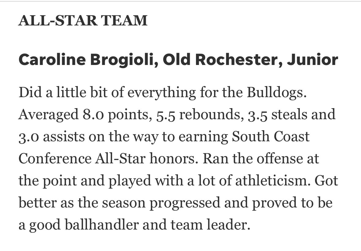 ORGirlsHoops's tweet photo. Big Congratulations to Hannah Thorell being named to the South Coast Varsity Super Team; All- Star Caroline Brogioli and Honorable Mention All Stars Amber Engel and Emerson Gonet!

Congrats and great job by so many talented and hard working players in our area!
#GetBetterEverday https://t.co/bZ11bAmhdh