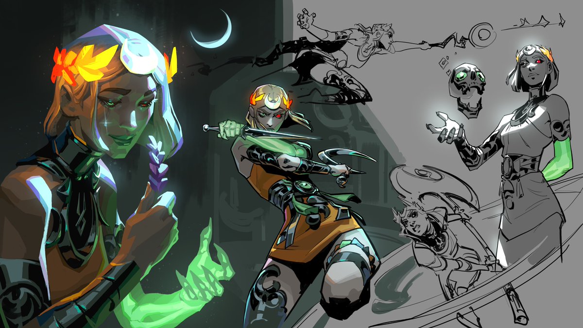 anninosj's tweet image. Melinoe fanart 💚