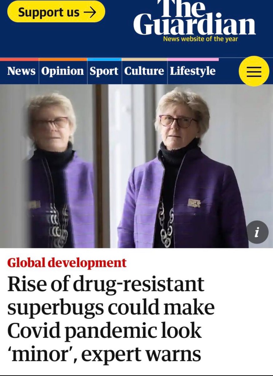 ‘Drug-resistant superbugs’ no less, form an orderly queue 🙄