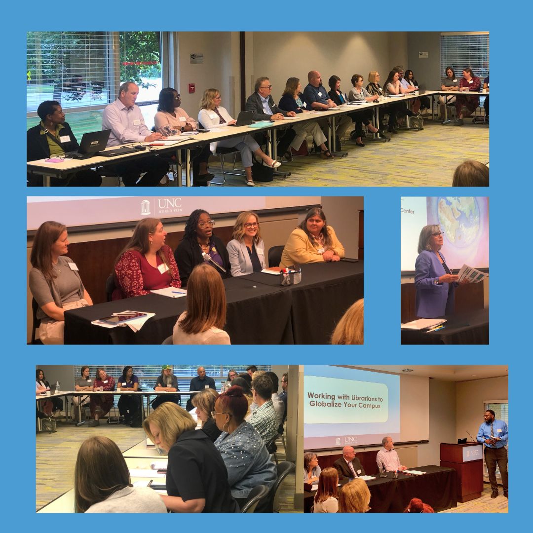 Today, leaders in the #ScholarofGlobalDistinction community gathered in Chapel Hill to discuss campus successes, resources, and challenges as they continue to expand students' access to #globaleducation! #NC #GlobalisLocal #CommunityCollege #EarlyCollege