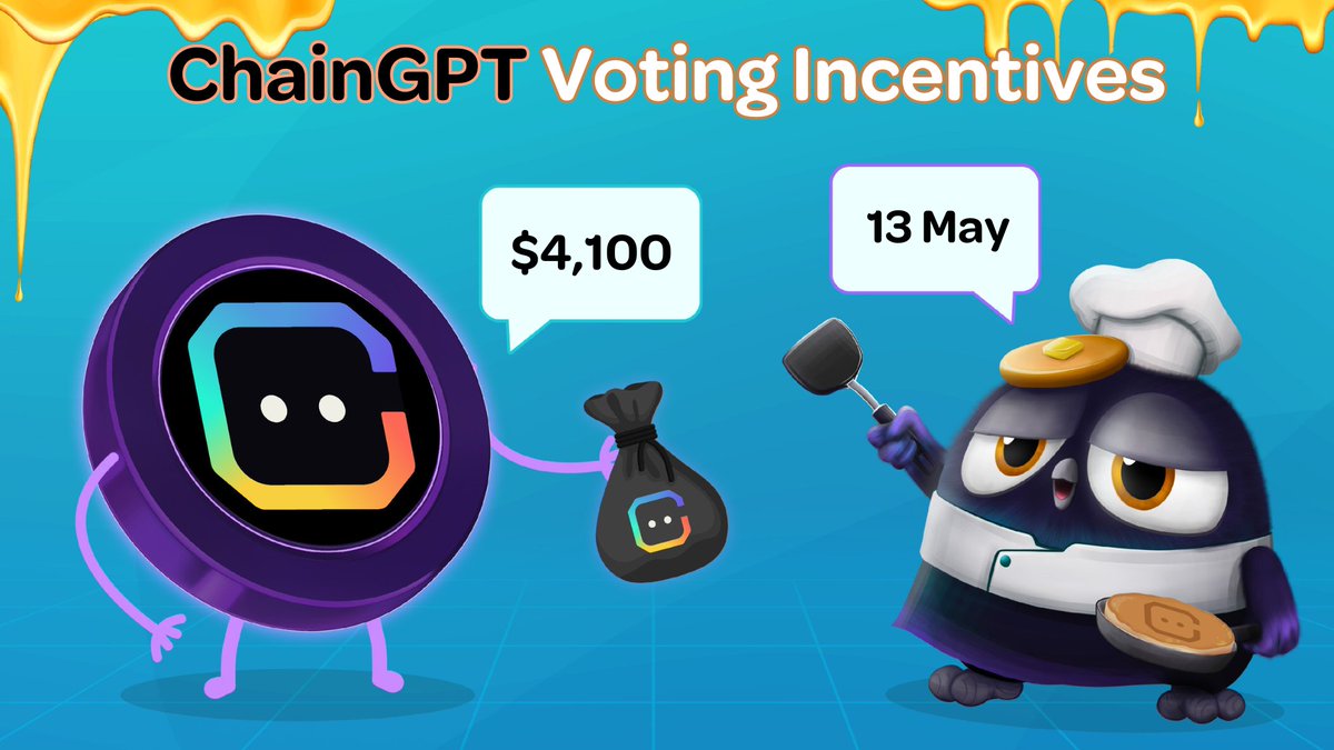 Calling all $vlCKP maestros!🪄 @Chain_GPT is orchestrating a $4,100 reward symphony in @Cakepiexyz_io's Voting Market.🎼 Harmonize your votes in support of their CGPT-USDT pair from @PancakeSwap to get your share of incentives.💸 Vote to earn:⬇️ pancake.magpiexyz.io/bribe🗳