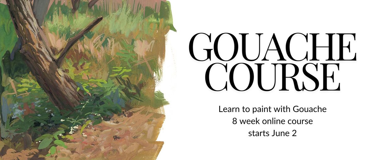 Its that time... to celebrate the gouache course registration we are giving away an auditing seat! RT + comment for your chance to start your gouache adventure on June 2!