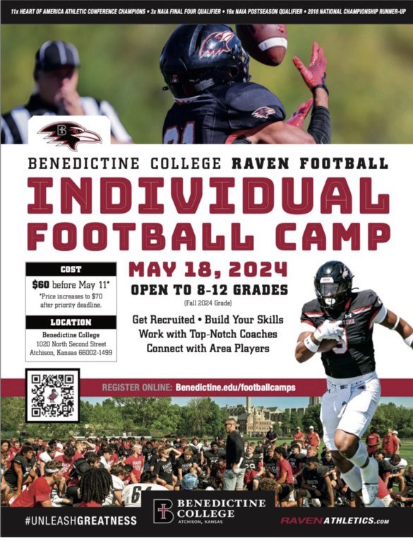 Thank you @Coach_Bower_ for the invite to @RavenFootballBC prospect camp! @PHSPantherFB