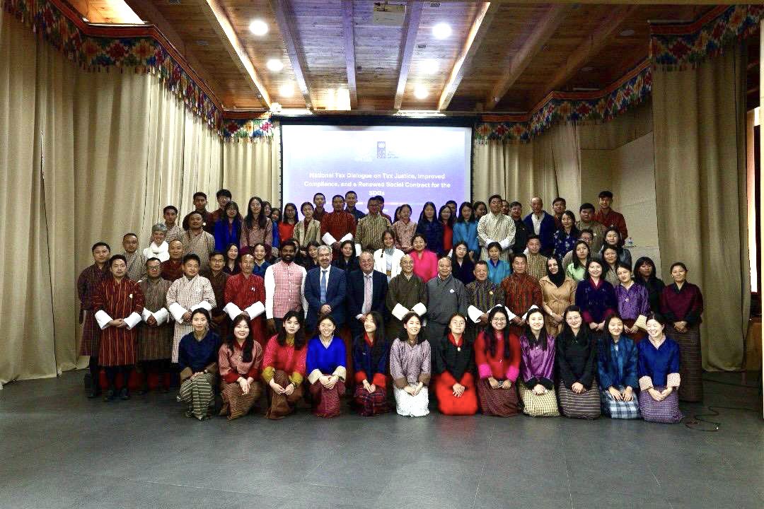 MohammadYounus_'s tweet photo. Pleasure opening the National Tax Dialogue, a collaboration between UNDP &amp; @BhutanLaw that brought together tax officials &amp; representatives from the govt, civil society &amp; private sector for a dialogue on the role of taxation in boosting domestic resources for financing the #SDGs. https://t.co/czyjRMJk7P