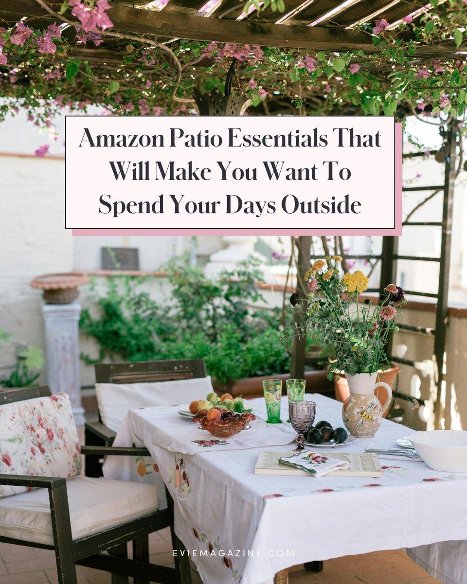 Spring is the time to take advantage of the not-too-hot-not-too-cold weather, and what better place to do that than from the comfort of your own patio? 🙌 That’s why we scoured Amazon and found 56 of the prettiest patio essentials ⛅⁠ bit.ly/3WF02RP