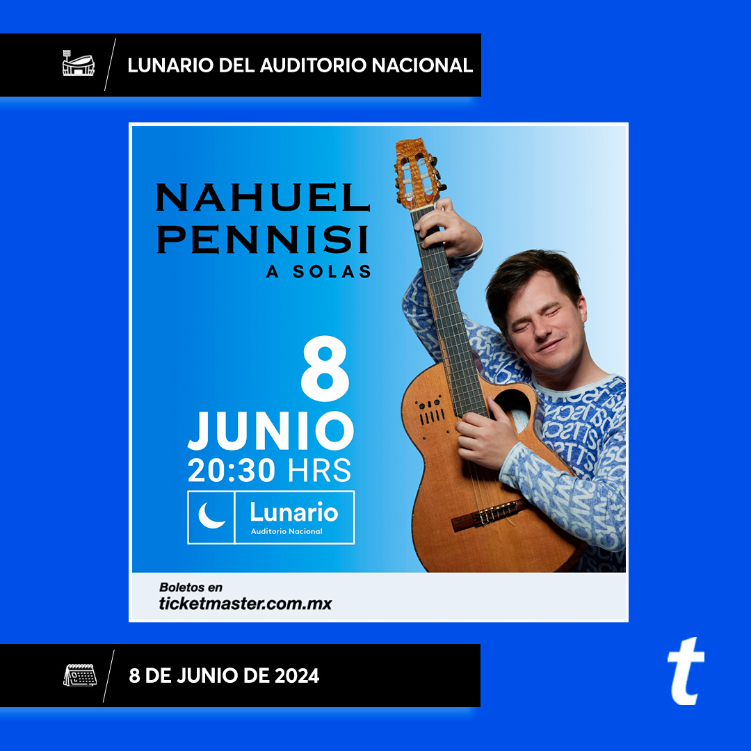 🎤 El cantautor argentino @NahuelPennisi llega este 8 junio al @lunariomx para ponernos a bailar y cantar los mejores temas de su carrera ✨🎶 Selecciona los 💺💺 que ocuparás junto a esa persona especial 👇 tkmx.link/NahuelPennisi_…