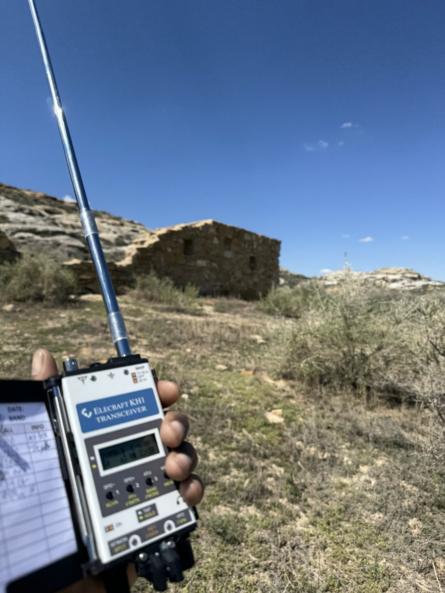 Bands have opened back up. Pulled off a POT activation of Point of Rocks Stage Station State Historic Site (US – 6188). #parksontheair #pota #amateurradio #hamradio #elecraftkh1