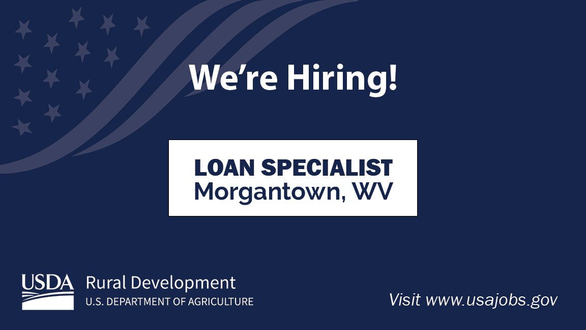 We're hiring! Come join our team and help make an impact in rural West Virginia. Apply now! #togetherwvprospers usajobs.gov/GetJob/ViewDet…