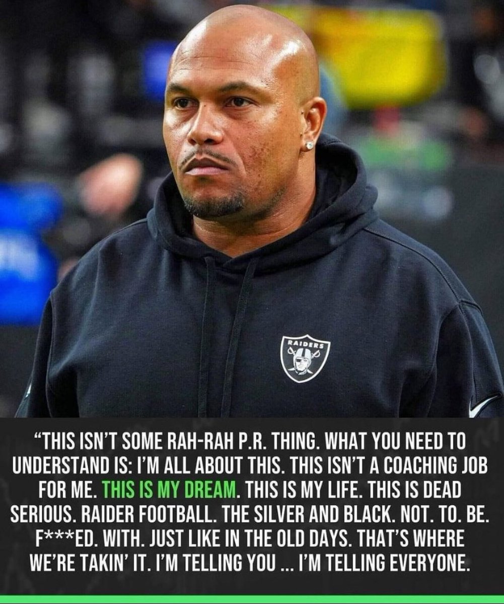 ZombieRaider707's tweet photo. ...Raider Football. 
The Silver &amp; Black. 
NOT. 
TO. 
BE. 
F***ED. 
WITH..... - Coach AP 😤

#RaiderNation Go Raiders! https://t.co/ngqgL2LvaD