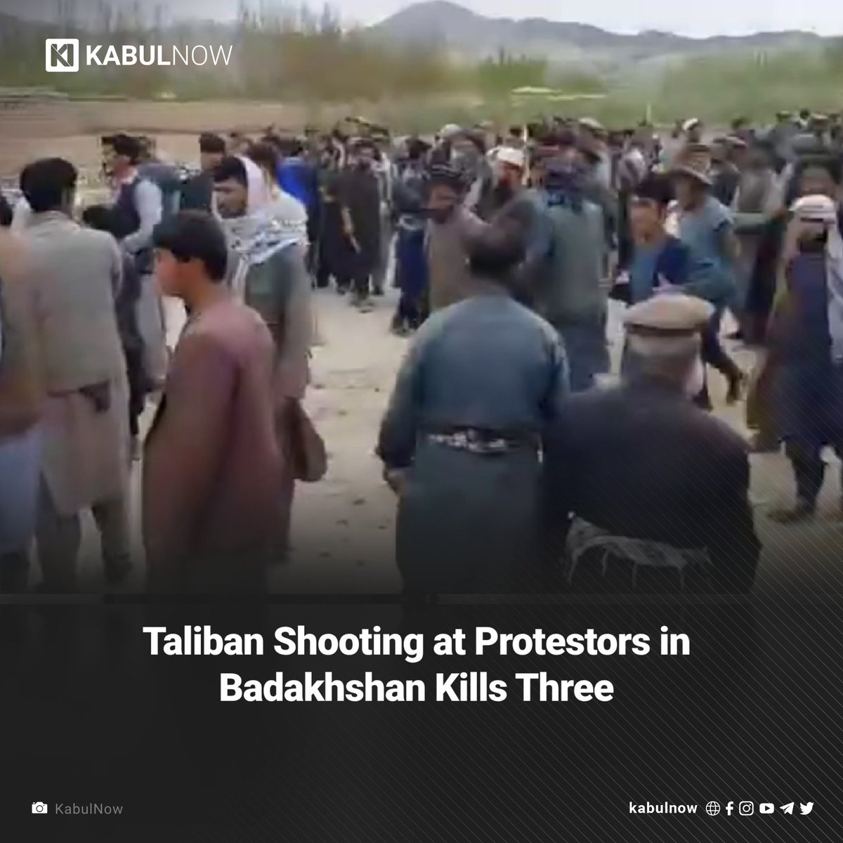 Reports show that the Taliban opened fire today at civilians who had gathered in poppy fields to protest the regime’s destruction of the harvest.  At least three were killed and 13 more sustained injuries in Argo district. Read more: kabulnow.com/2024/05/35676/