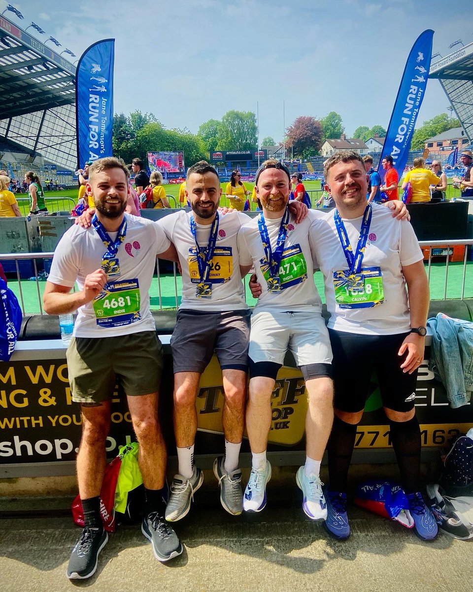 Yesterday we completed the Leeds Marathon for a charity close to our hearts. 💛💙

Hugely appreciate all the donations and support we’ve received. No pressure, but if anybody wants more info or to donate, here’s the link: justgiving.com/page/ian-sewar…