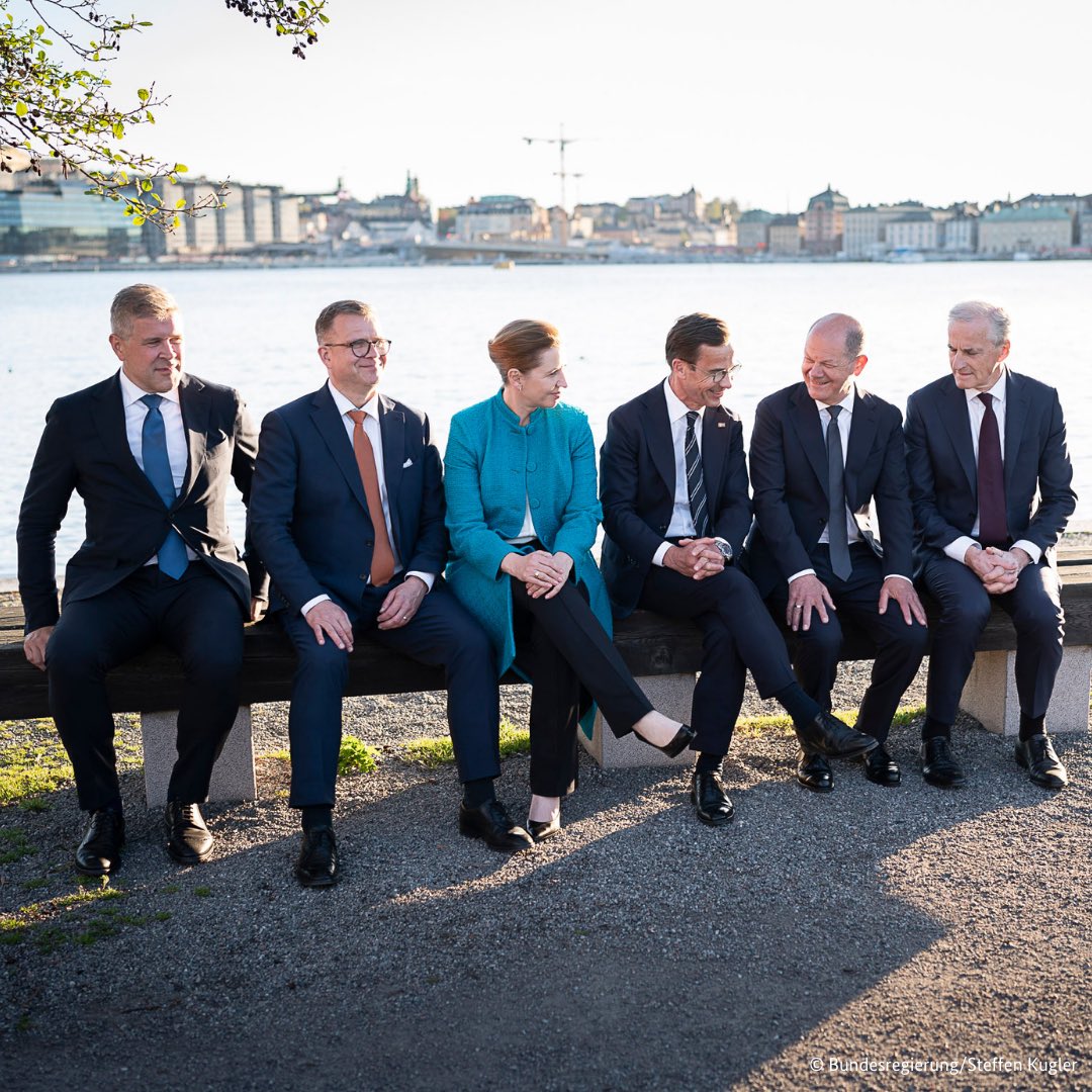 The one major difference to the last time I attended the Nordic summit: We are all allies within @NATO now! A direct consequence of Russia’s aggression – and a security gain for all of us. United we stand in our support for Ukraine in its defence – for as long as it takes.