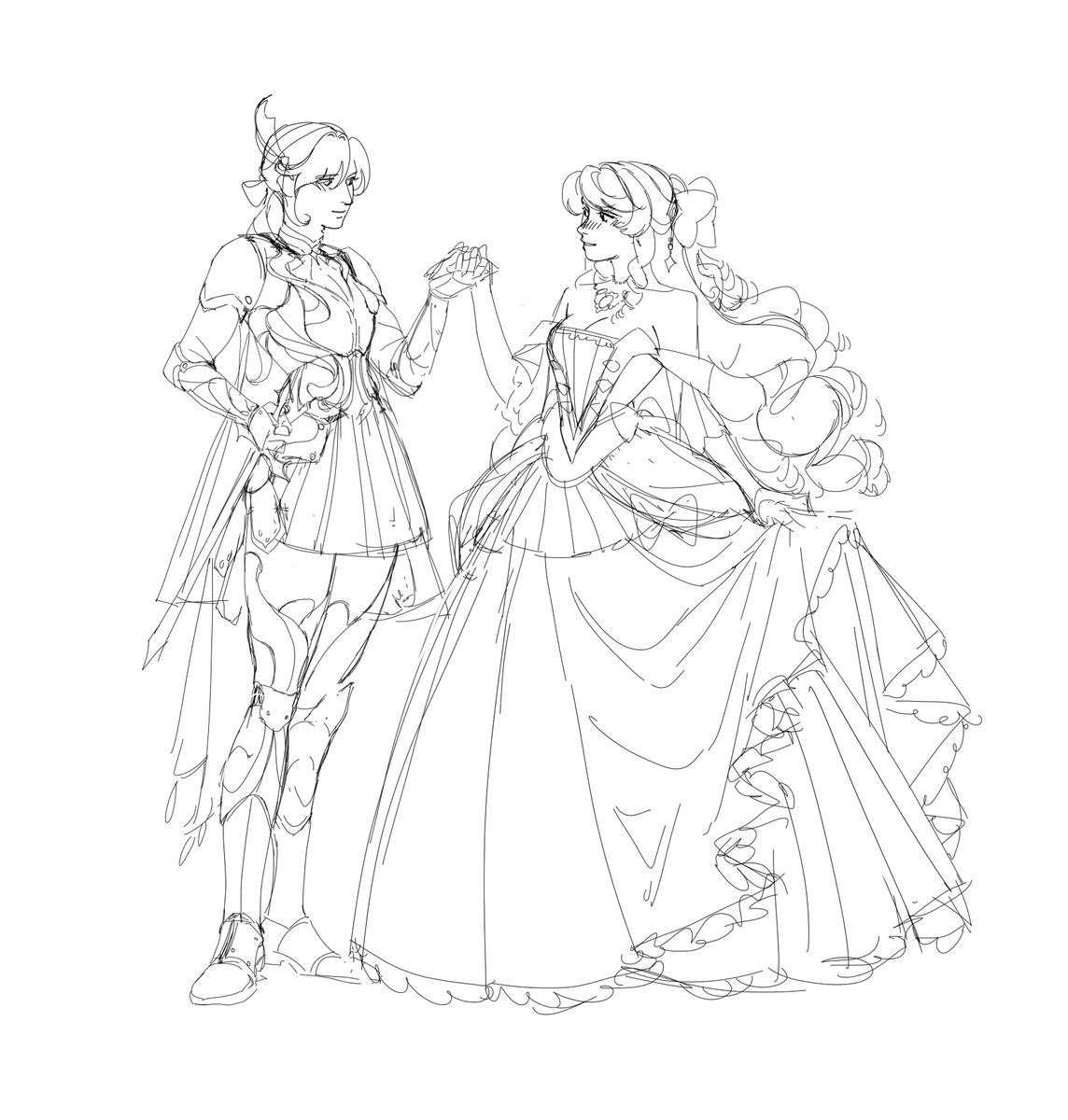 i have been thinking about knight Clorinde and princess Navia nonstop i need them to get out of my head