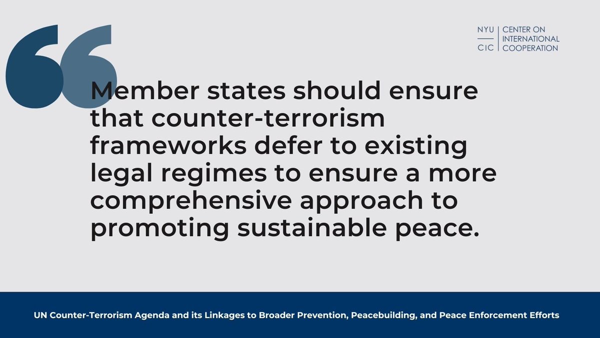 How can the #PactForTheFuture offer more inclusive approaches for #SustainablePeace, particularly in preventing & countering #terrorism? In our new brief, we highlight a few opportunities for member states: 🟦 Localizing efforts 🛡️ Ensuring the protection of human rights 📜…