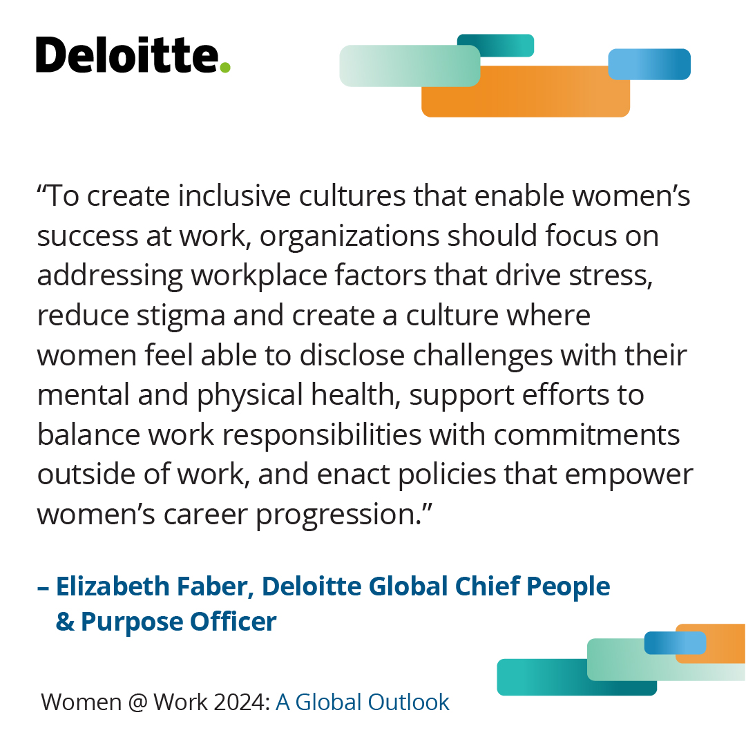 Deloitte’s 2024 Women @ Work: A Global Outlook reflects the perspectives of 5,000 women across 10 countries on their experiences in the workplace. Download the report and find out what can happen when companies get it right #WomenAtWork24

deloi.tt/3WyqOew