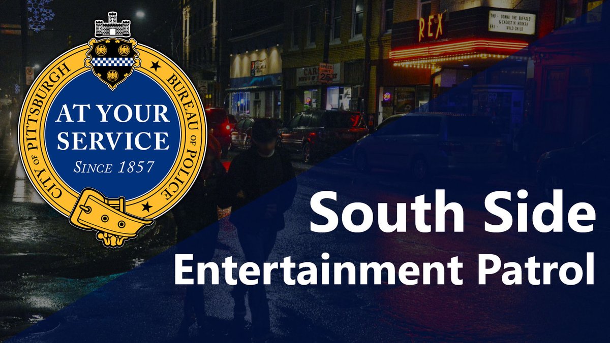 The South Side Entertainment Patrol continues with focused enforcement on E. Carson St. Here are the arrest and citation numbers for May 8 - 12, 2024: Traffic Stops: 10 Traffic Citations: 18 Parking Citations: 6 Tows: 9 Non-Traffic Citations: 32 Arrest: 6 Firearms Recovered: 3
