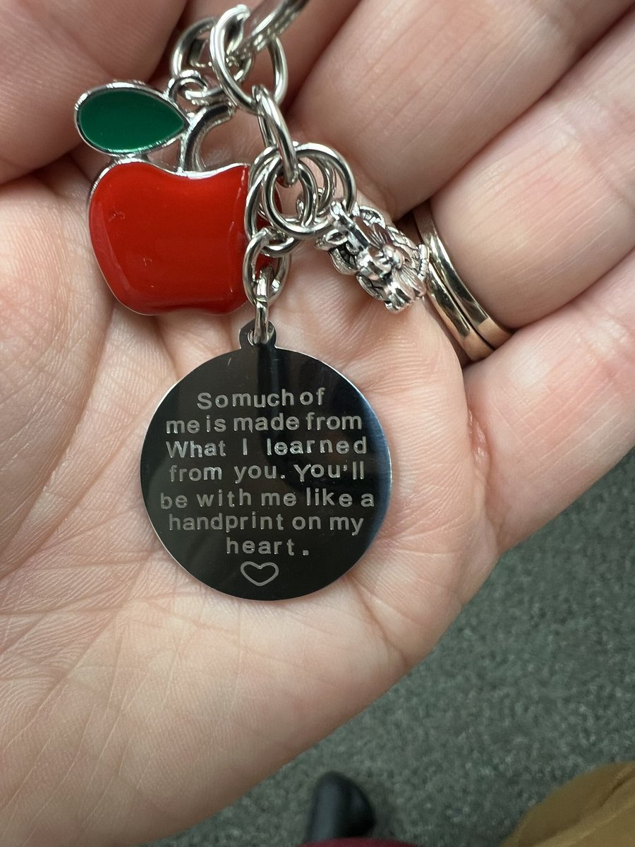 Last week my chorus sang “For Good” from Wicked in their spring concert. This week a sweet singer gave me this keychain with my favorite lyrics from the song. 💚 #weareVPA