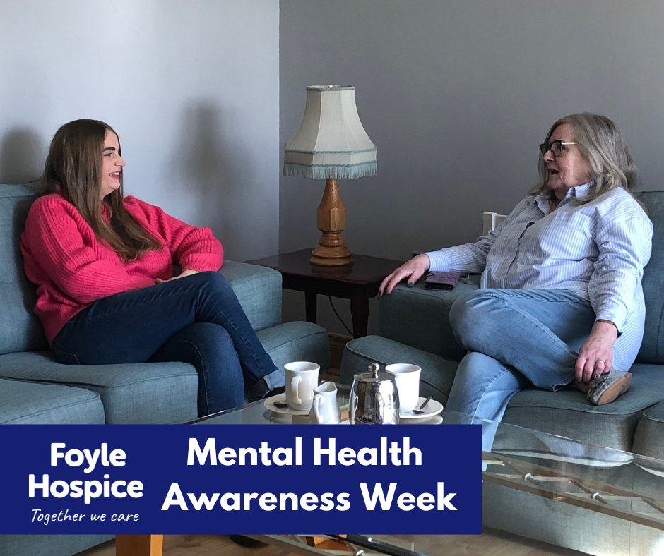 Today marks the beginning of World Mental Health Awareness Week. Here at Foyle Hospice, mental health support runs parallel to medical care. Foyle Hospice provides support to patient’s families both pre and post-bereavement. Together we care 🙏 #mentalhealthawarenessweek