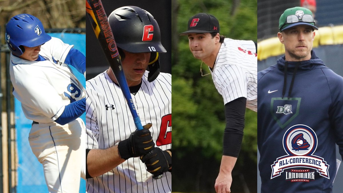 #LandmarkBASE | Awards

POTY: Quinten Perilli - @EtownBlueJays 
PIOTY: Roman Tozzi - @CatholicU_Cards 
ROTY: Logan Eilbacher - @CatholicU_Cards 
COTY: @GoDrewRangers 

📰 tinyurl.com/yc4z6vns

#MakeYourMark