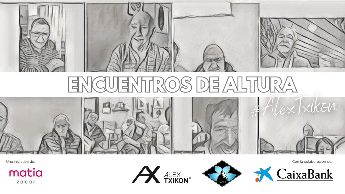 🧔 🏔 👴 Volvemos con #EncuentrosDeAltura, nuestra cita con @AlexTxikon y personas que viven en nuestras casas con una afición en común: la montaña. Agradecer a Alex, @FundlaCaixa y #Aware_Project la posibilidad de desarrollar esta iniciativa. Más ℹ️: matiazaleak.eus/es/crowdfundin…