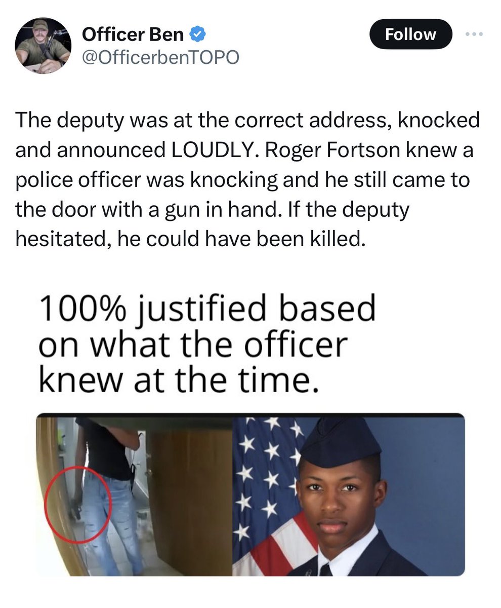 Regardless of your position on gun control, I don’t see how anyone can honestly believe “citizens should have a right to bear arms” and “possession of a firearm  alone should be enough cause for police to instantly kill you” can coexist as rules. It just makes no sense.