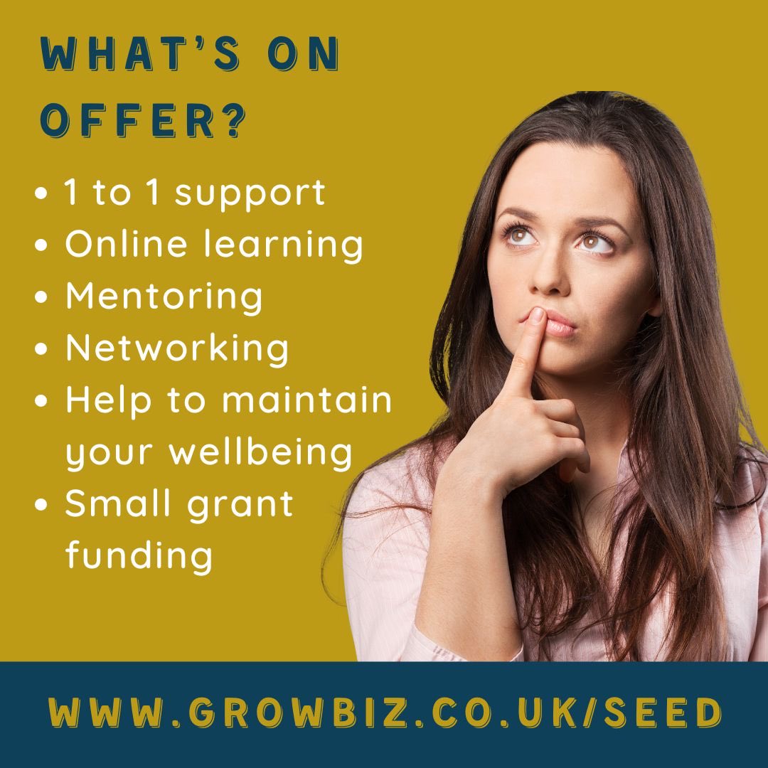 Wondering whether SEED is for you? Over the next few weeks, we’ll post more in depth about the different things it can offer and why they’re important. Or just get in touch! 

#InspiringYoungPeople #SelfEmployment