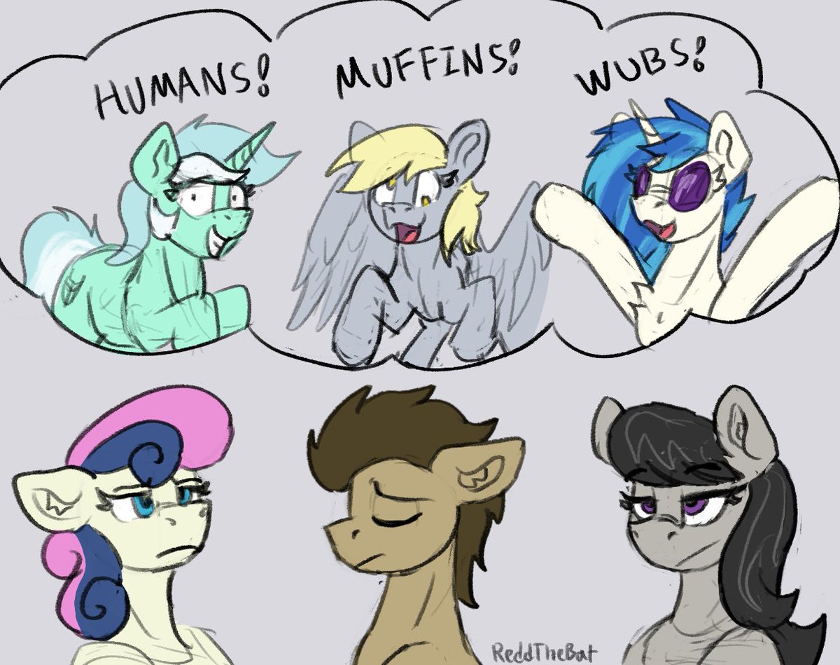 The functional MLP background horses and their silly goober wives