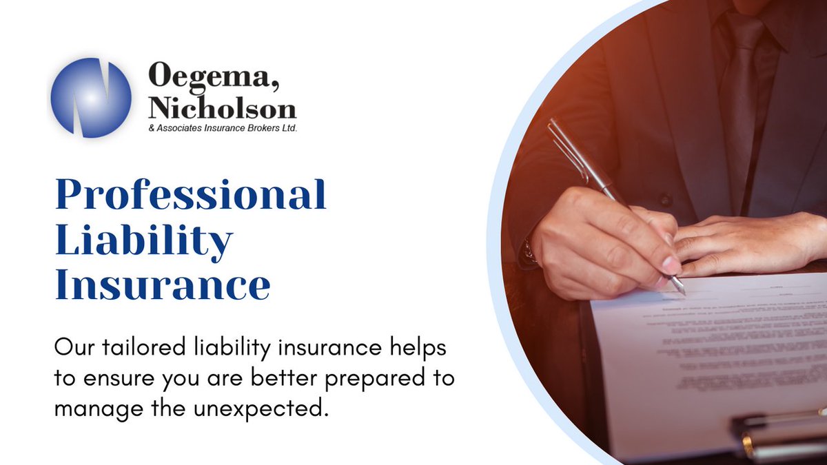 Secure your professional legacy with #OegemaNicholson 💼  

Our tailored #LiabilityInsurance helps to ensure you are better prepared to manage the unexpected. 🎉 

Ready to better safeguard your success? 

Get in touch with us: bit.ly/3U3ghFr 

#LiabilityProtection