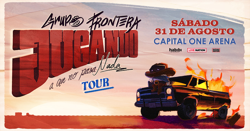 From the 956 to Capital One Arena comes Grupo Frontera and the Jugando A Que No Pasa Nada Tour. Tickets on sale Friday, May 17th at 10am.
