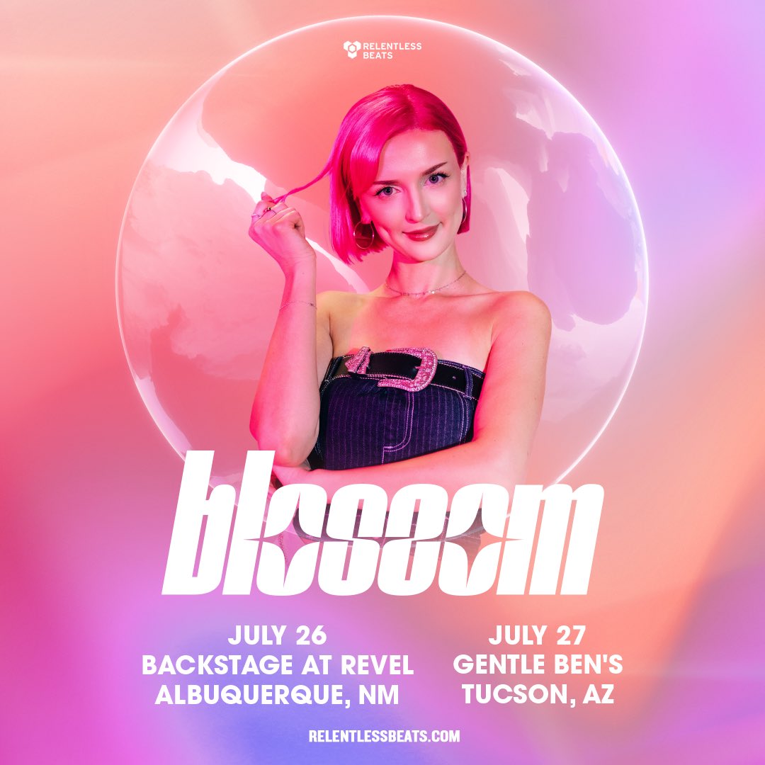 #JustAnnounced- Pinkies 🆙🤙🏻 @blossomdj_ is taking us to Pink Planet at Backstage on 7.26 + Gentle Ben’s on 7.27 💗🪐 Meet us on the dance floor + secure your tickets now 🎟️ relentlessbeats.com