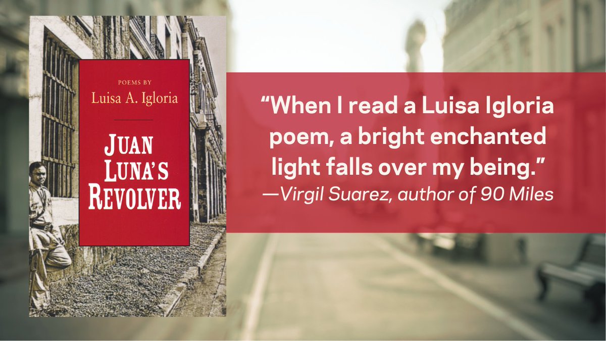 UNDPress's tweet photo. The poems in JUAN LUNA’S REVOLVER create links of sympathetic human understanding, even as they revisit difficult histories and pose necessary questions about place and power, beauty and nostalgia, and human resilience. #NDPress #poetry #NDPGems https://t.co/sWmbLLCVb1 https://t.co/wNnUymRJcl