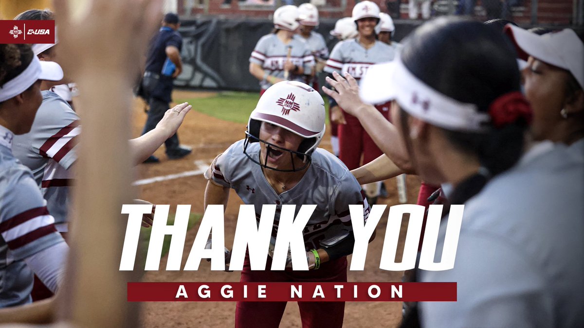 𝑯𝒊𝒔𝒕𝒐𝒓𝒚: 𝐌𝐀𝐃𝐄 👏 - 5️⃣0️⃣th Season ✅ - First Year in @ConferenceUSA ✅ - 3️⃣0️⃣ Wins ✅ - 9️⃣ CUSA Postseason Awards ✅ - 8️⃣ CUSA Weekly Awards ✅ We couldn’t do it without your amazing support, Aggie Nation. Thank you; we can’t wait to see you in 2025. ❤️ #AggieUp