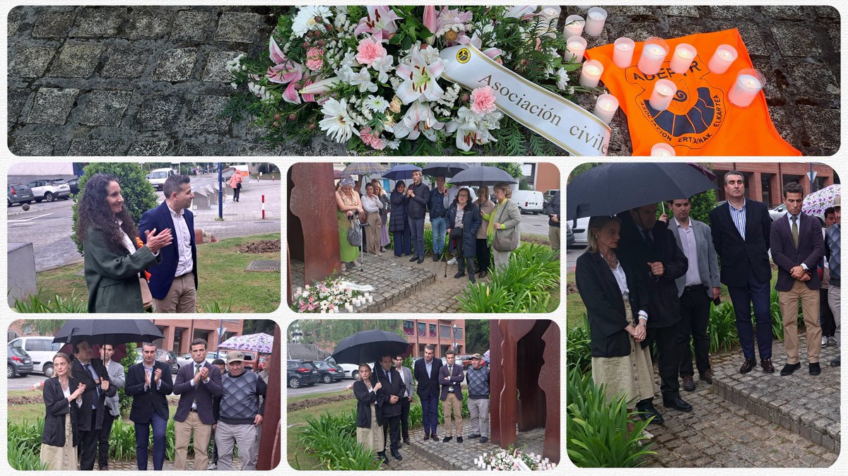 ⛪️Hoy nuestra presidenta del <a href="/PPBizkaia/">PP Bizkaia</a>,<a href="/RaquelGlezDiez/">Raquel González</a>, junto a <a href="/eandradepp/">Eduardo Andrade</a>, han acudido en #Ermua a la misa en recuerdo de #MiguelAngelBlanco en el día de su cumpleaños

🕯Posteriormente,han participado en una emotiva ofrenda con un minuto de silencio en tributo al edil Popular