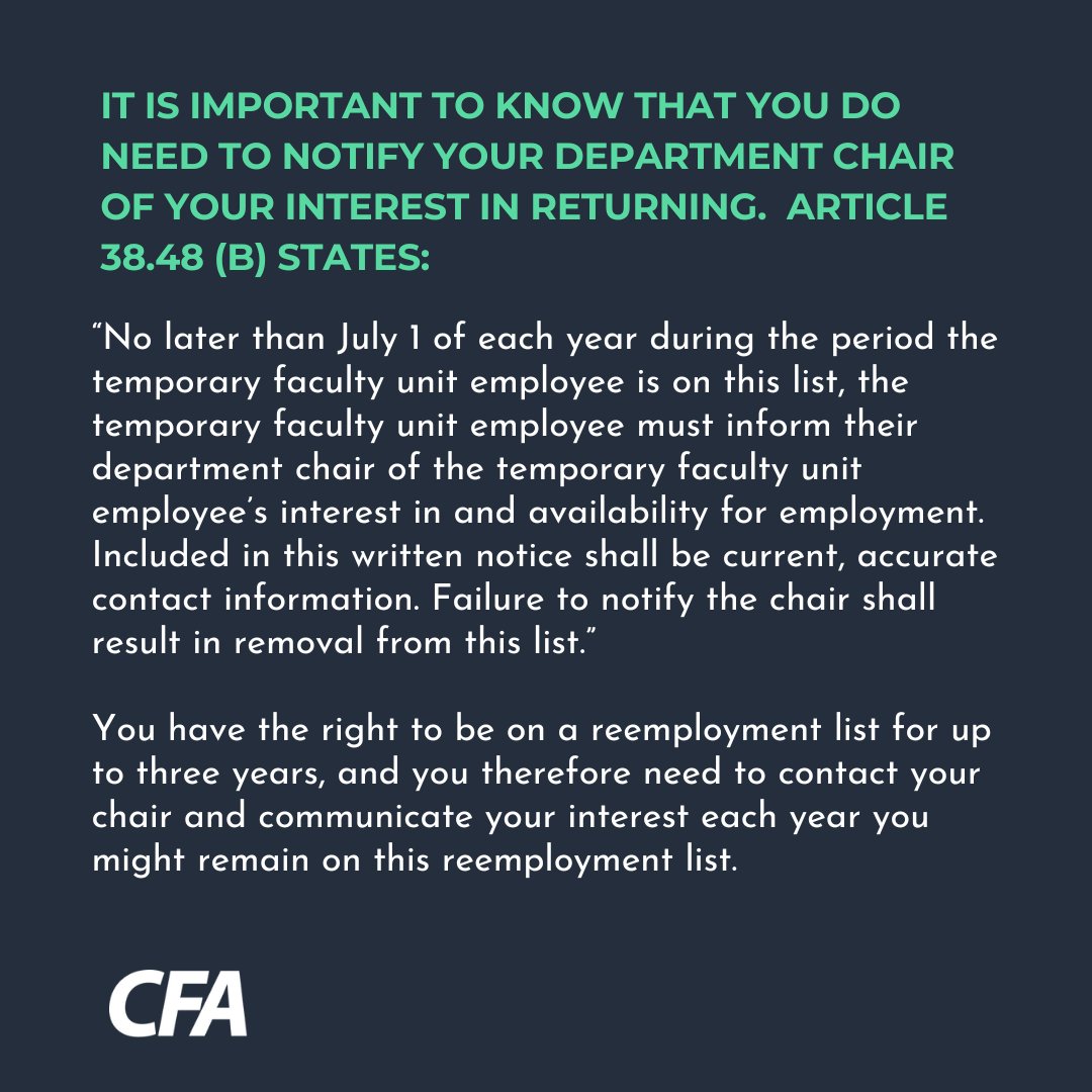 Faculty Rights Tip: My Campus Administration is Threatening Layoffs – What Are My Rights? Learn more: calfac.org/faculty-rights…