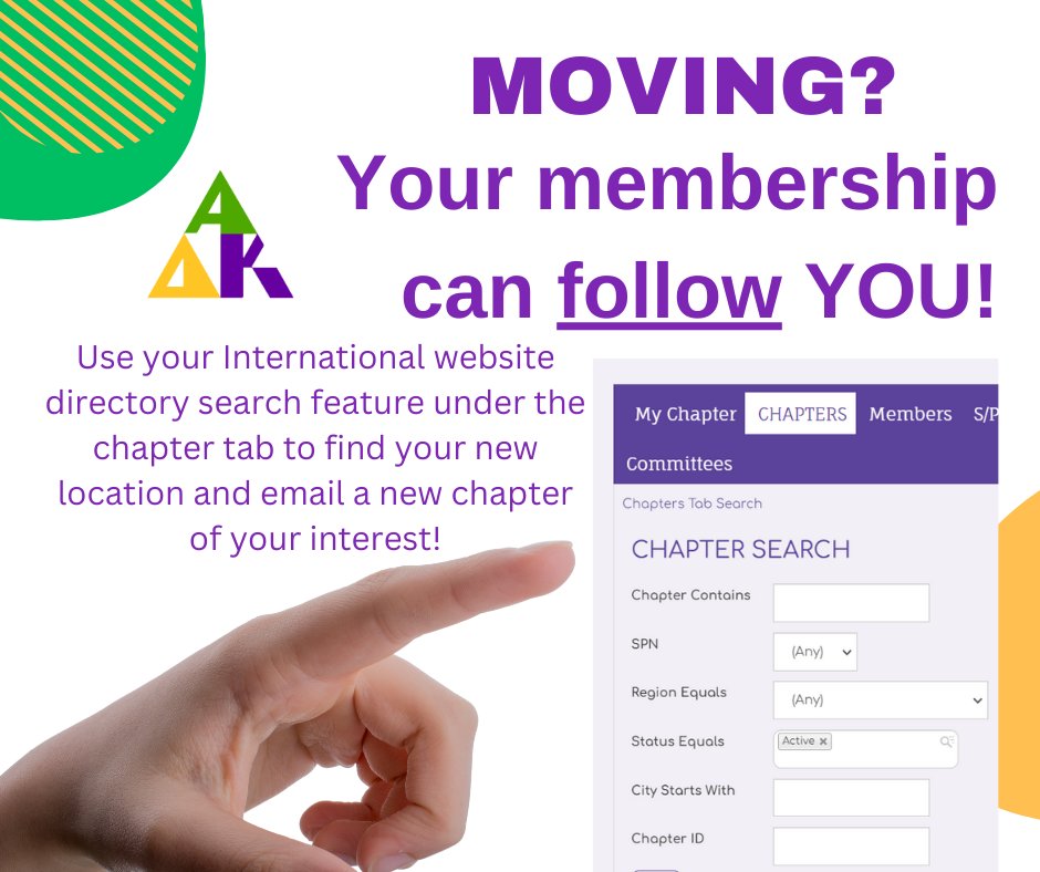 Help for members who are relocating!  #adkmembership