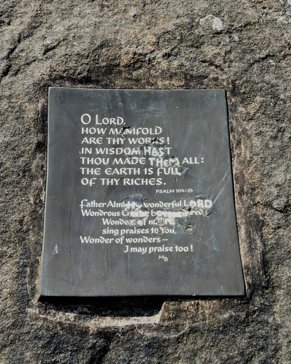 The Brontë Falls looked like a piece of paradise to me. Then I found this Psalm set into one of the great stones and it was such a perfect surprise!