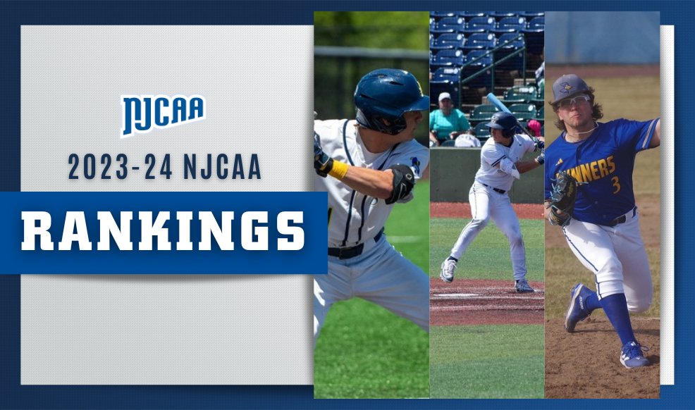 🚀 The Final Countdown The final DI, DII, and DIII #NJCAABaseball Rankings of 2024 have arrived! Rankings ⤵️ njcaa.org/rankings/index