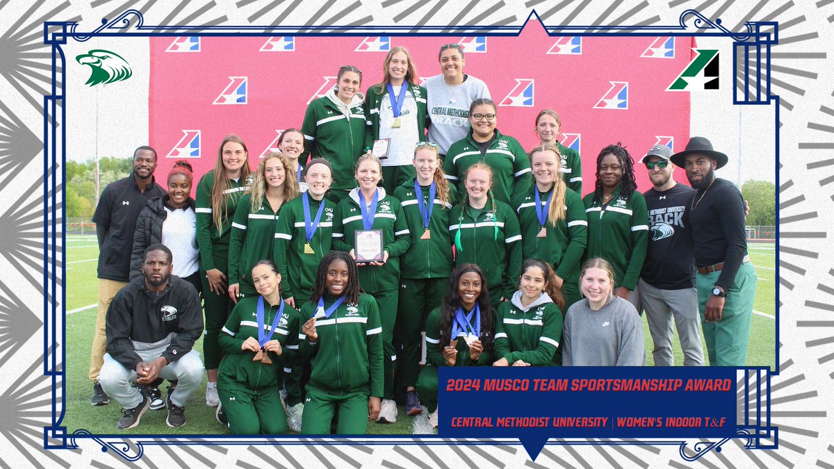 WOMEN'S INDOOR TRACK & FIELD, Congratulations to @cmueagles on being selected the @MuscoLighting Team Sportsmanship Award recipient for Women's Indoor Track & Field! heart.prestosports.com/sports/wtrack-…