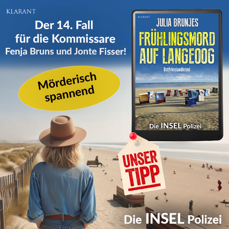 #LANGEOOG-Krimi: “Frühlingsmord auf Langeoog” der vierzehnte #Ostfrieslandkrimi aus der Reihe “Die INSEL Polizei” ist erschienen! Geheimnisse, Intrigen und eine malerische Kulisse  - ein Muss für Krimifans! 

Jetzt bestellen: amazon.de/dp/B0D1R2PGBW